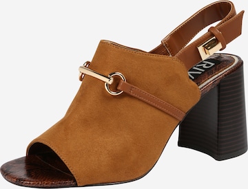 River Island Strap Sandals 'Qunicy' in Brown: front