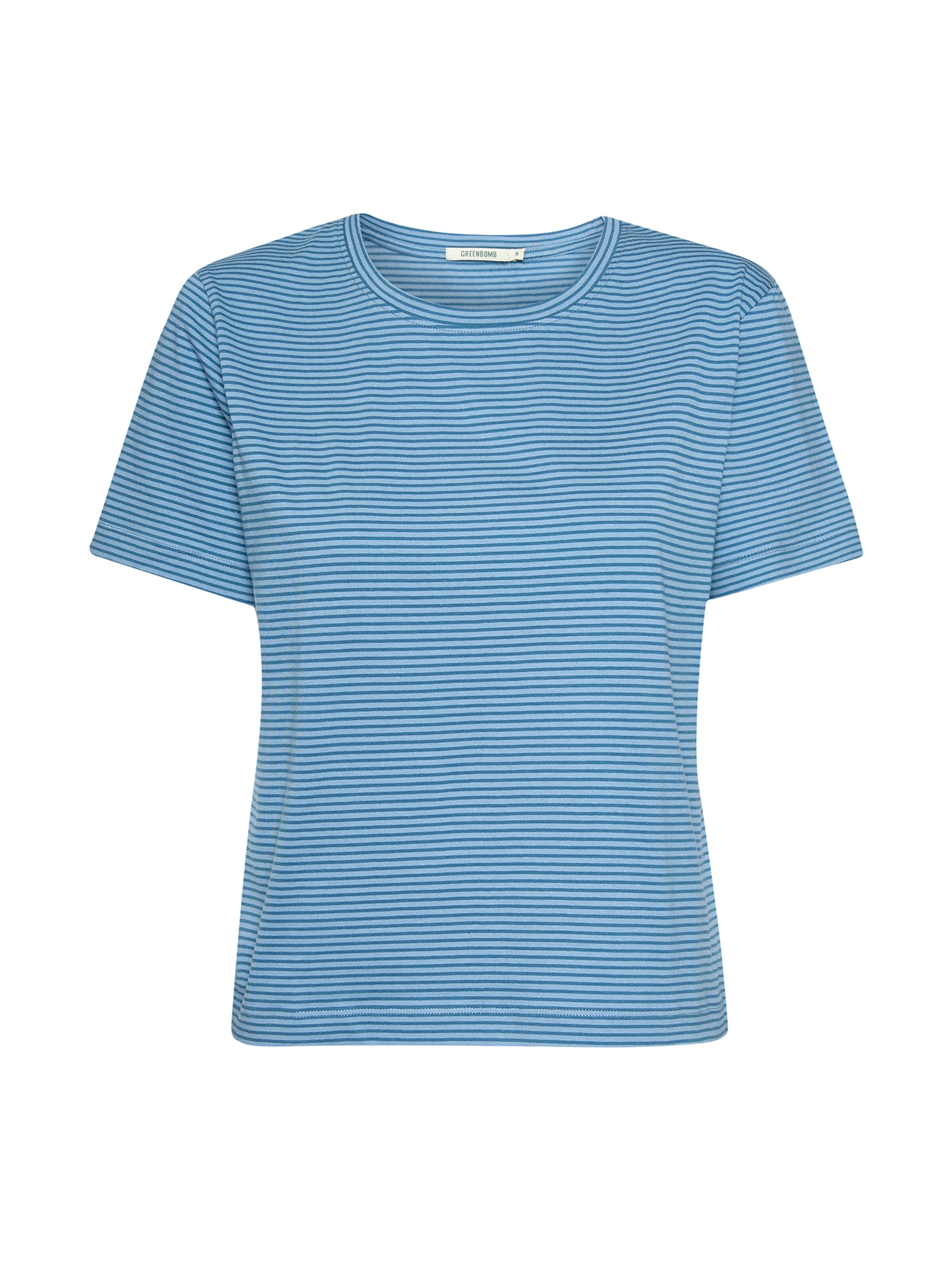 GREENBOMB Shirt 'Basic Nova' in Blauw: voorkant