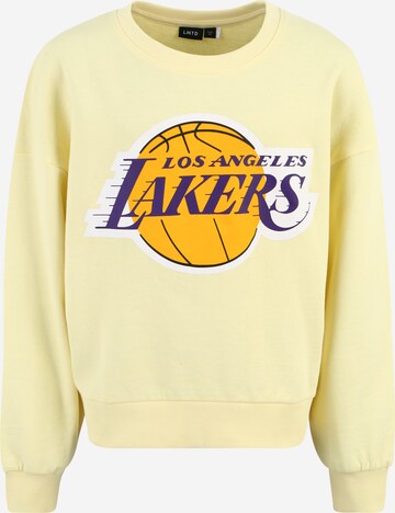 NAME IT Sweatshirt 'NBA' in Yellow: front