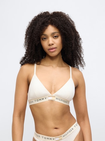 Tommy Hilfiger Underwear Triangle Bra in Beige: front