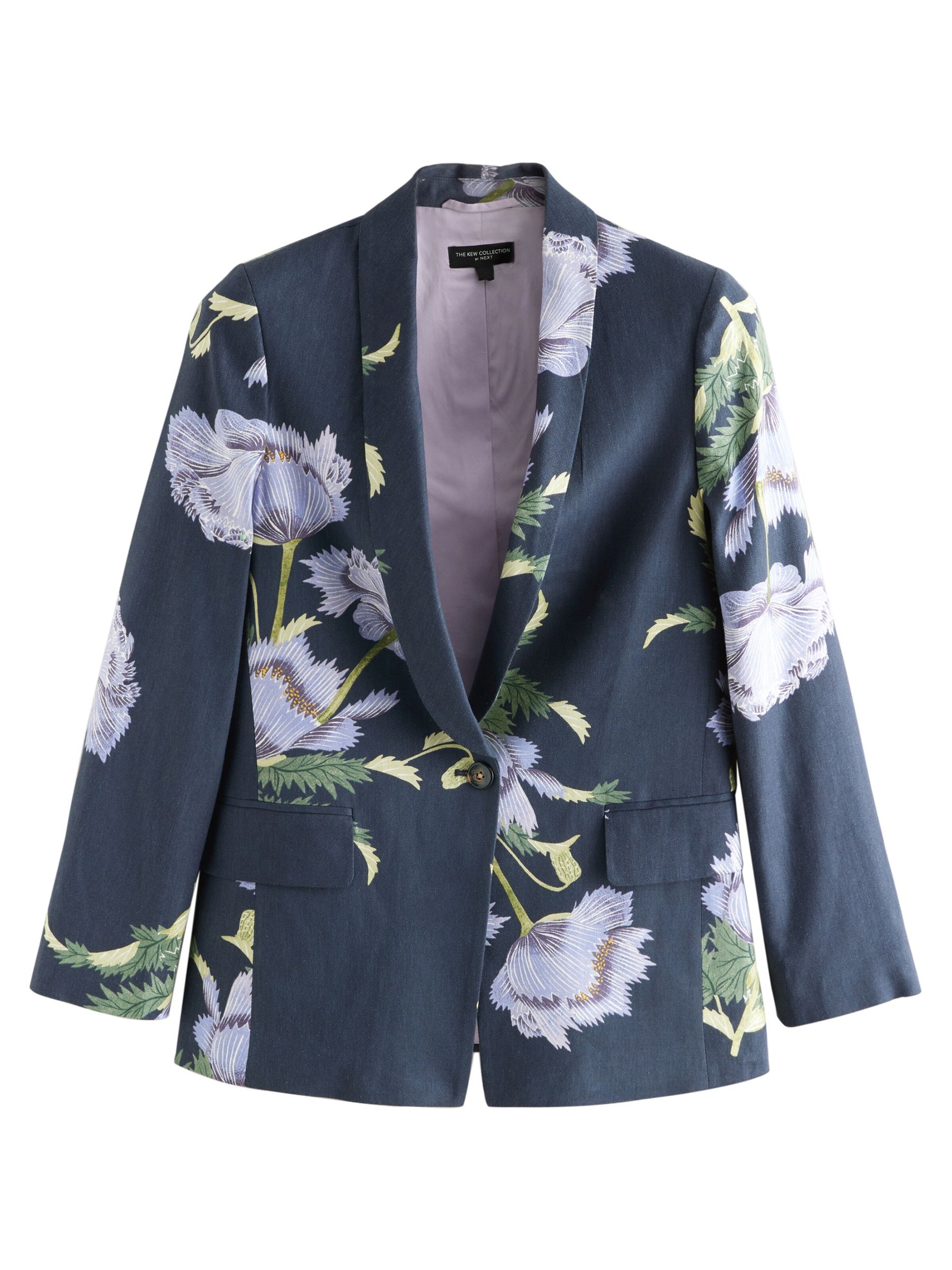 Next Blazers 'Kew Gardens' in 40 in de kleur Navy / Lichtgeel / Jade groen / Lavendel, Productweergave