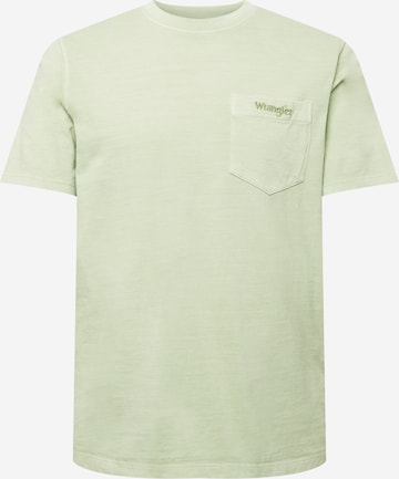 WRANGLER T-shirt i grön: framsida