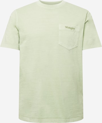 Tricou de la WRANGLER pe verde: față