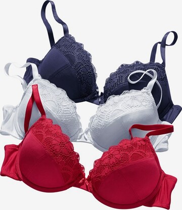 Push-up Soutien-gorge PETITE FLEUR en bleu : devant