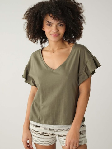 T-shirt 'Oria' Deeluxe en vert : devant