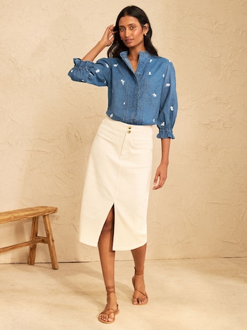 love & roses Blouse in Blue