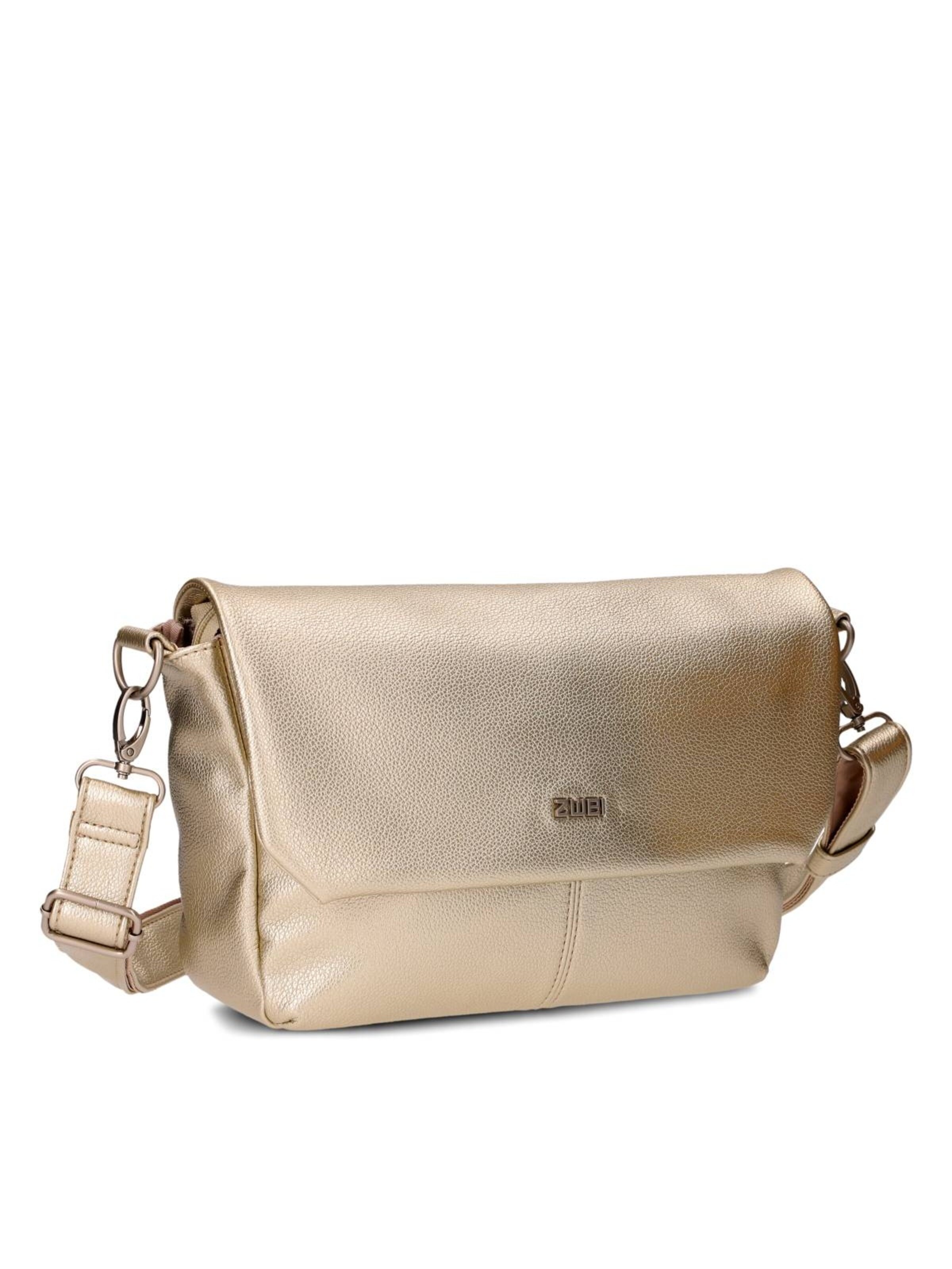 ZWEI - Bolso de mano 'MADEMOISELLE.M M60' en oro: frente