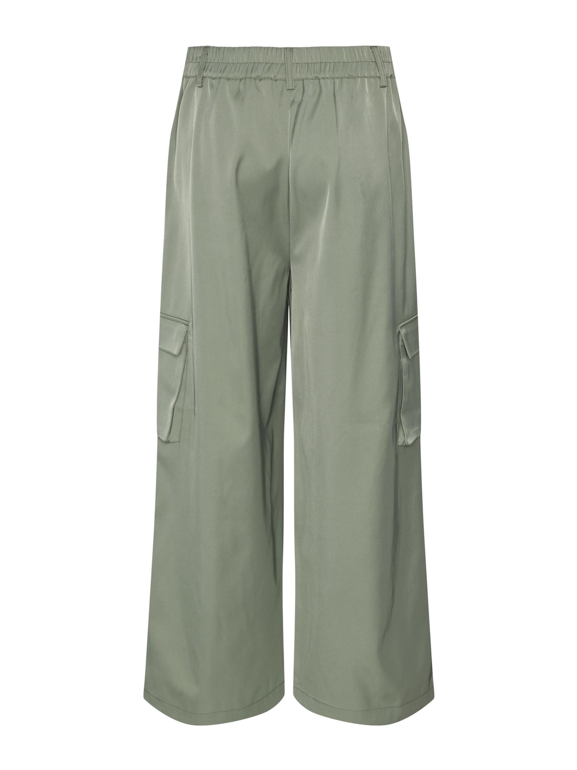 IIQUAL - Pierna ancha Pantalón cargo 'PHILLY' en verde