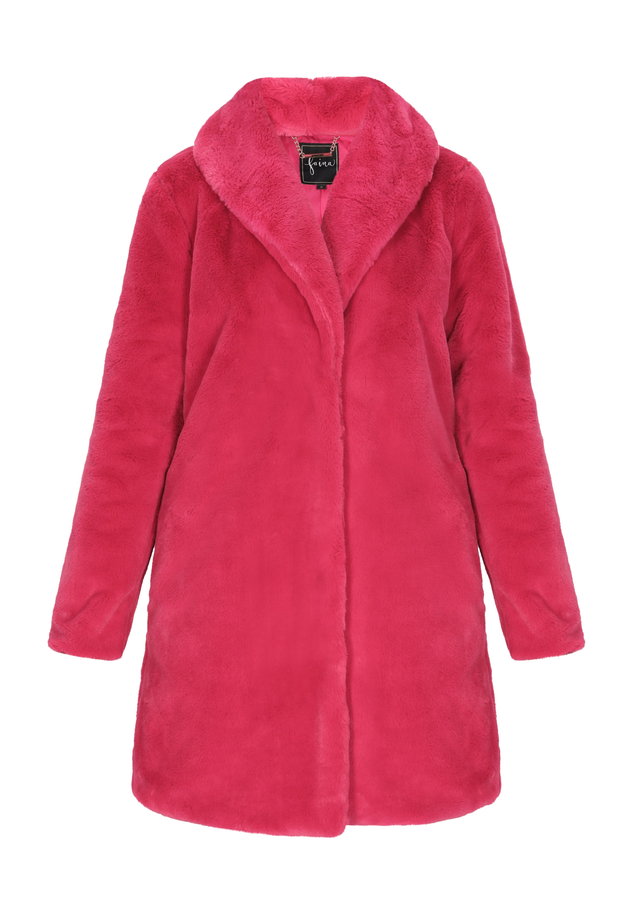 faina Prehoden plašč | roza barva: sprednja stran