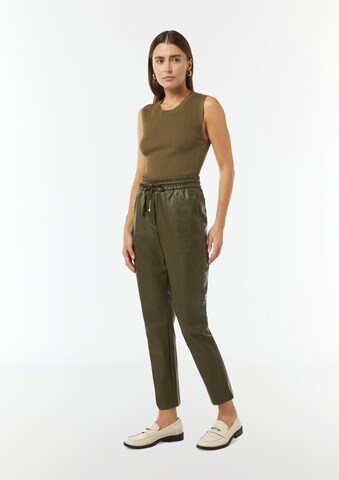comma casual identity Regular Trousers in Green: front