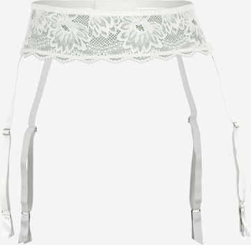 LingaDore Garter Belt in White: front