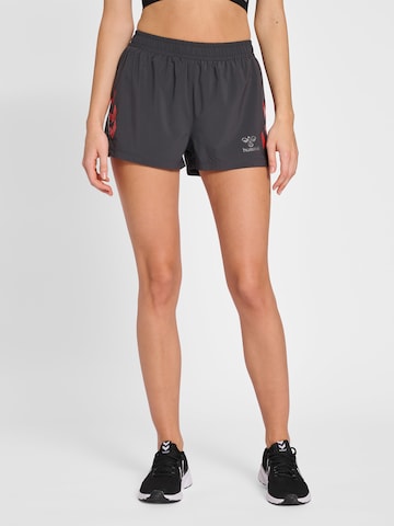 Regular Pantalon de sport Hummel en gris : devant
