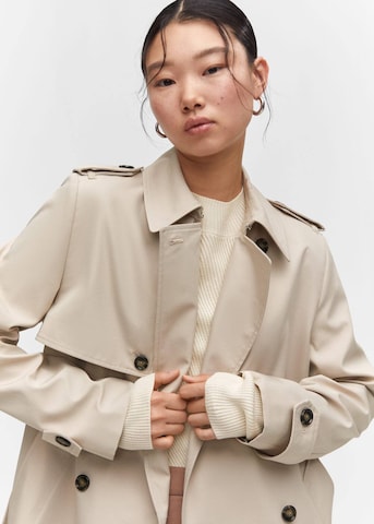 MANGO Between-seasons coat 'Chicago' in Beige
