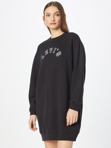 LEVI'S ® Klänning 'Yuna Sweatshirt Dress' i svart: framsida