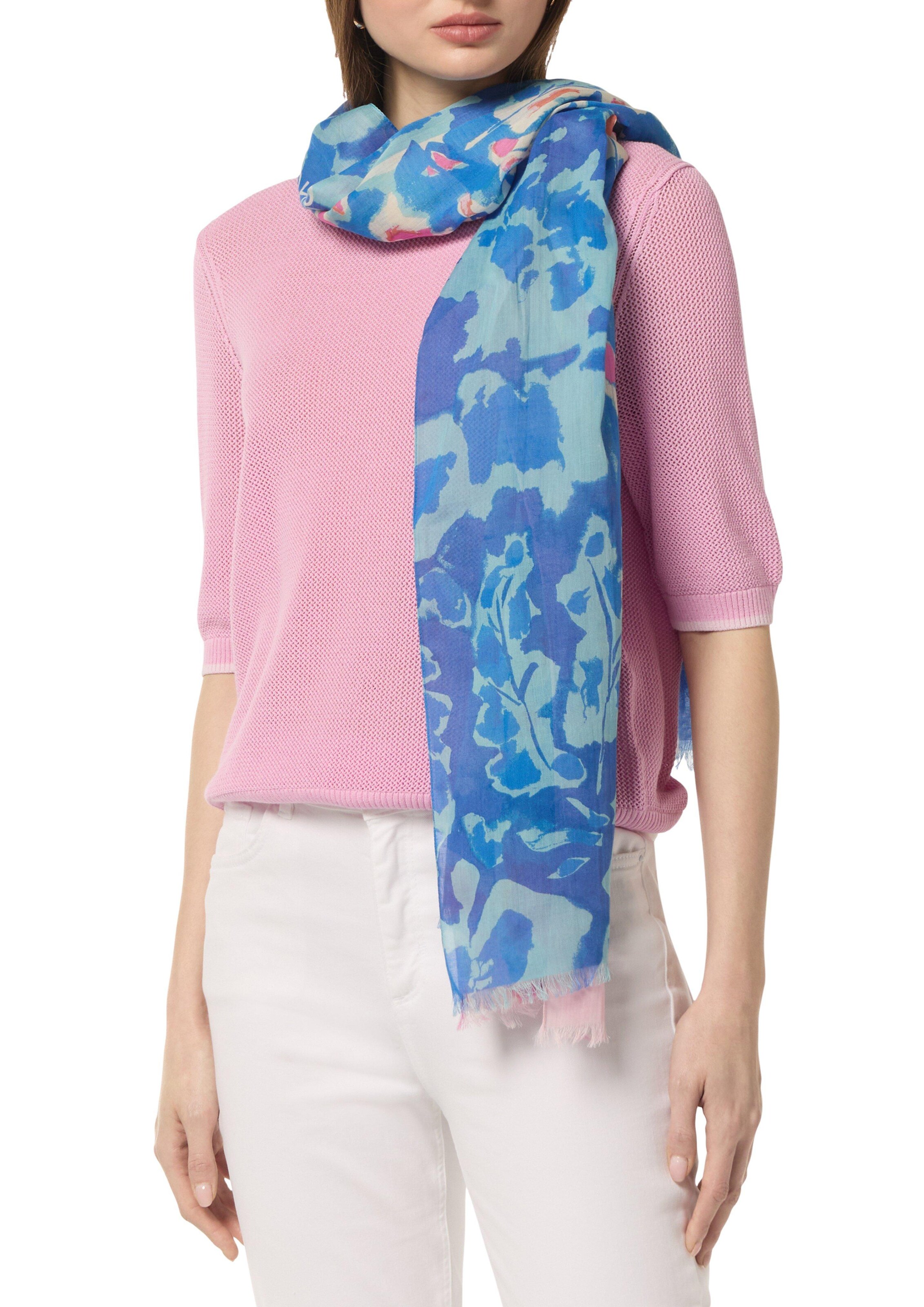 Écharpe comma casual identity en bleu