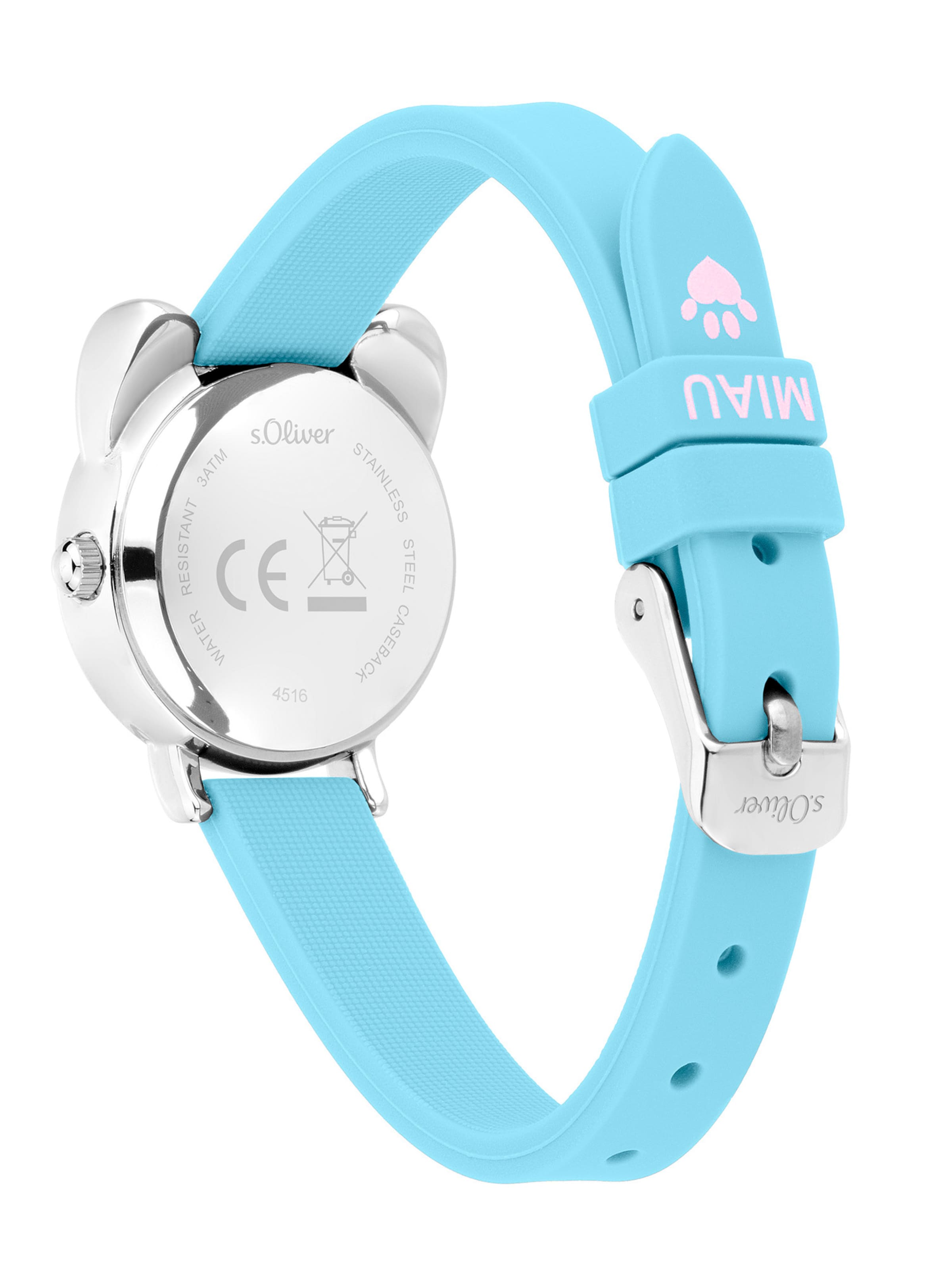 s.Oliver Watch 'The Cat' in Silver