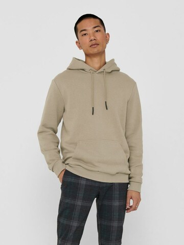 Only & Sons Regular Fit Sweatshirt 'Ceres' i brun: forside