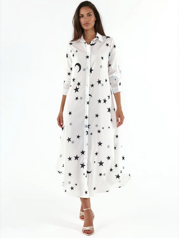 MSN Collection Blousejurk in Wit: voorkant
