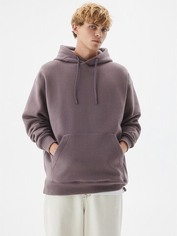 Sweat-shirt Pull&Bear en violet : devant