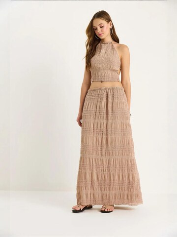 Completo pantalone di Bianco Lucci in rosa