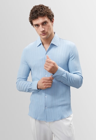 Coupe slim Chemise Antioch en bleu