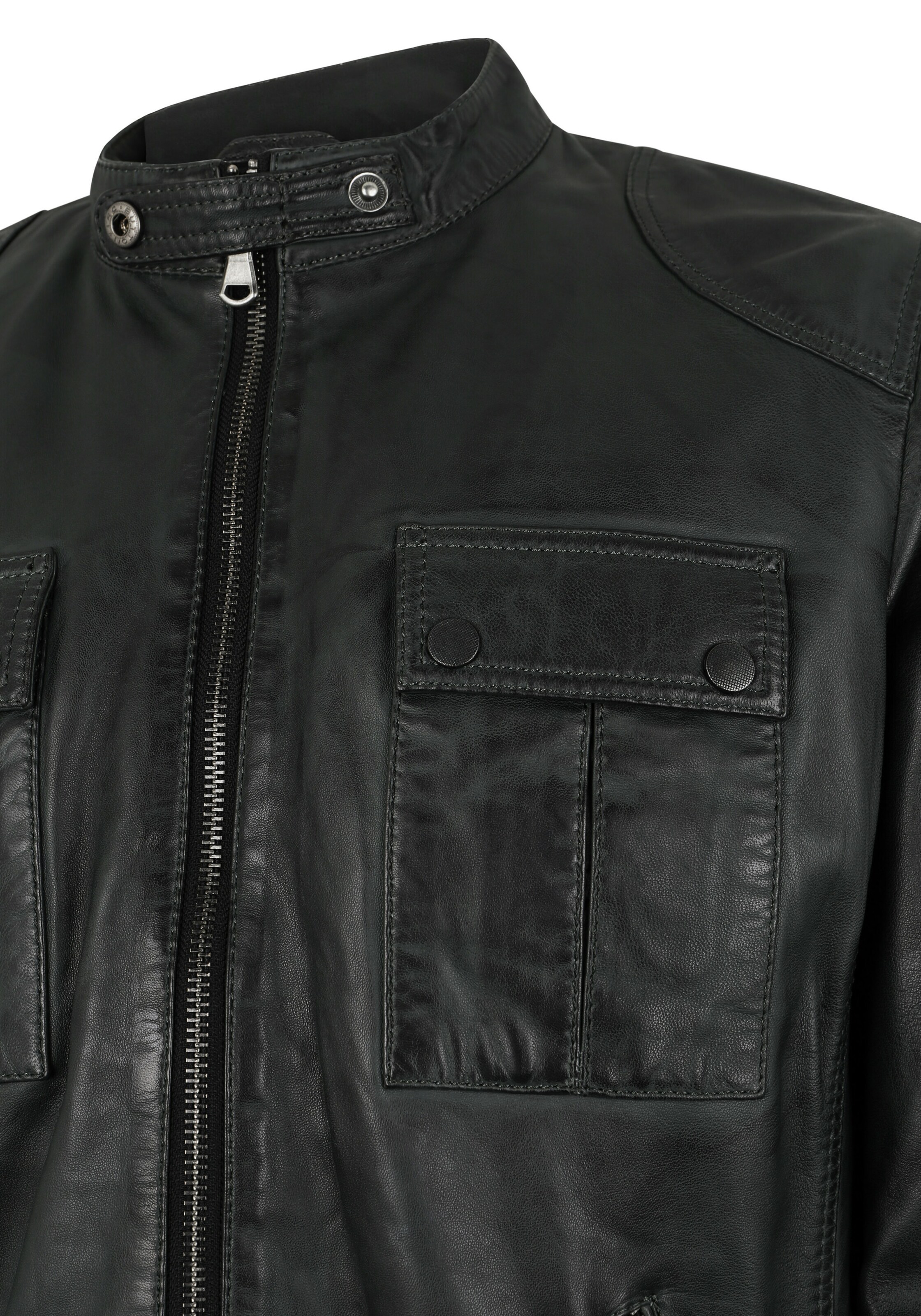 CAPITANO Lederjacke 'NEBRASKA' in Grau