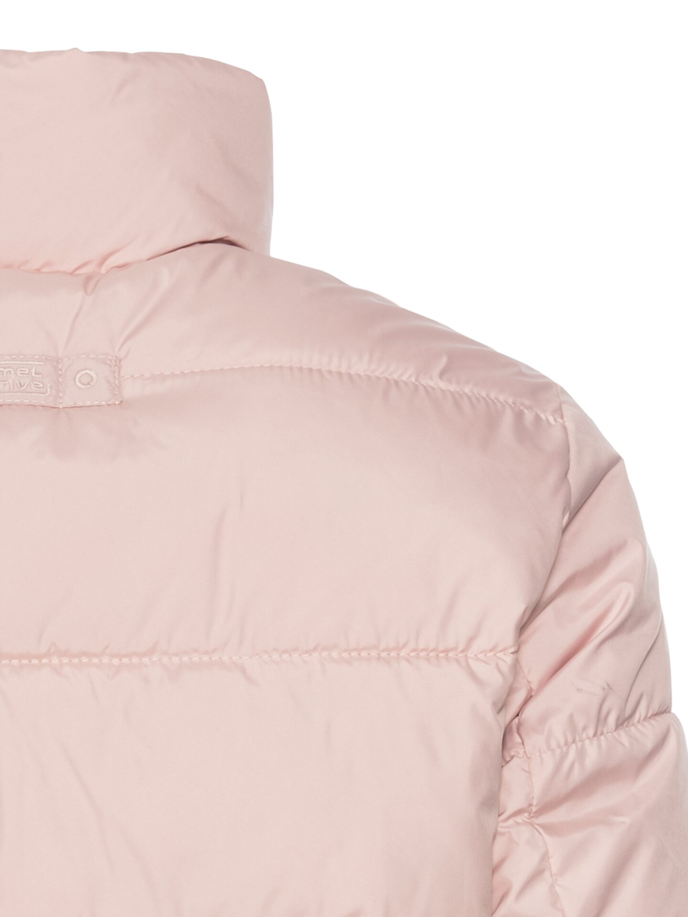 CAMEL ACTIVE Cropped Pufferjacke aus recyceltem Polyester in Pink