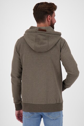 Alife and Kickin Zip-Up Hoodie 'TrasherAK' in Grey