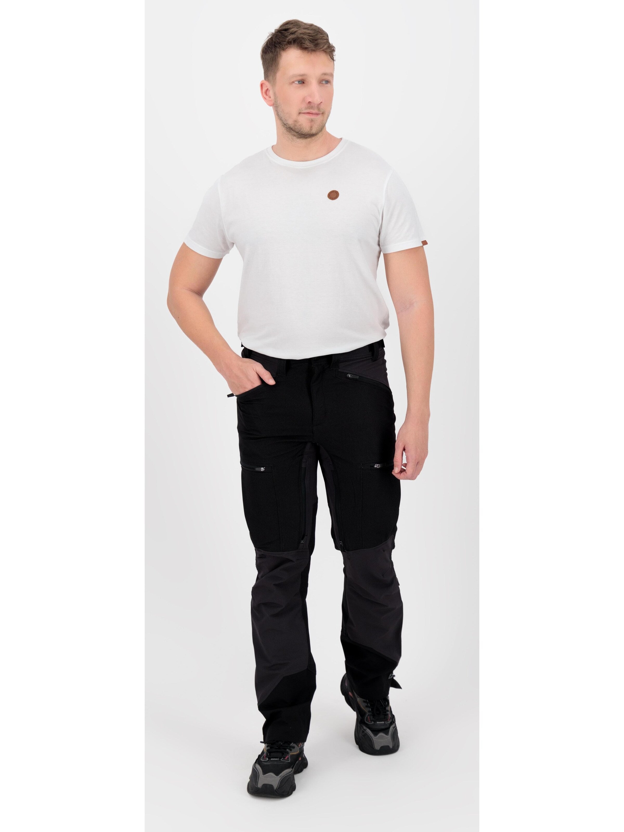 KILLTEC Slim fit Weatherproof pants 'KOW 93' in Black