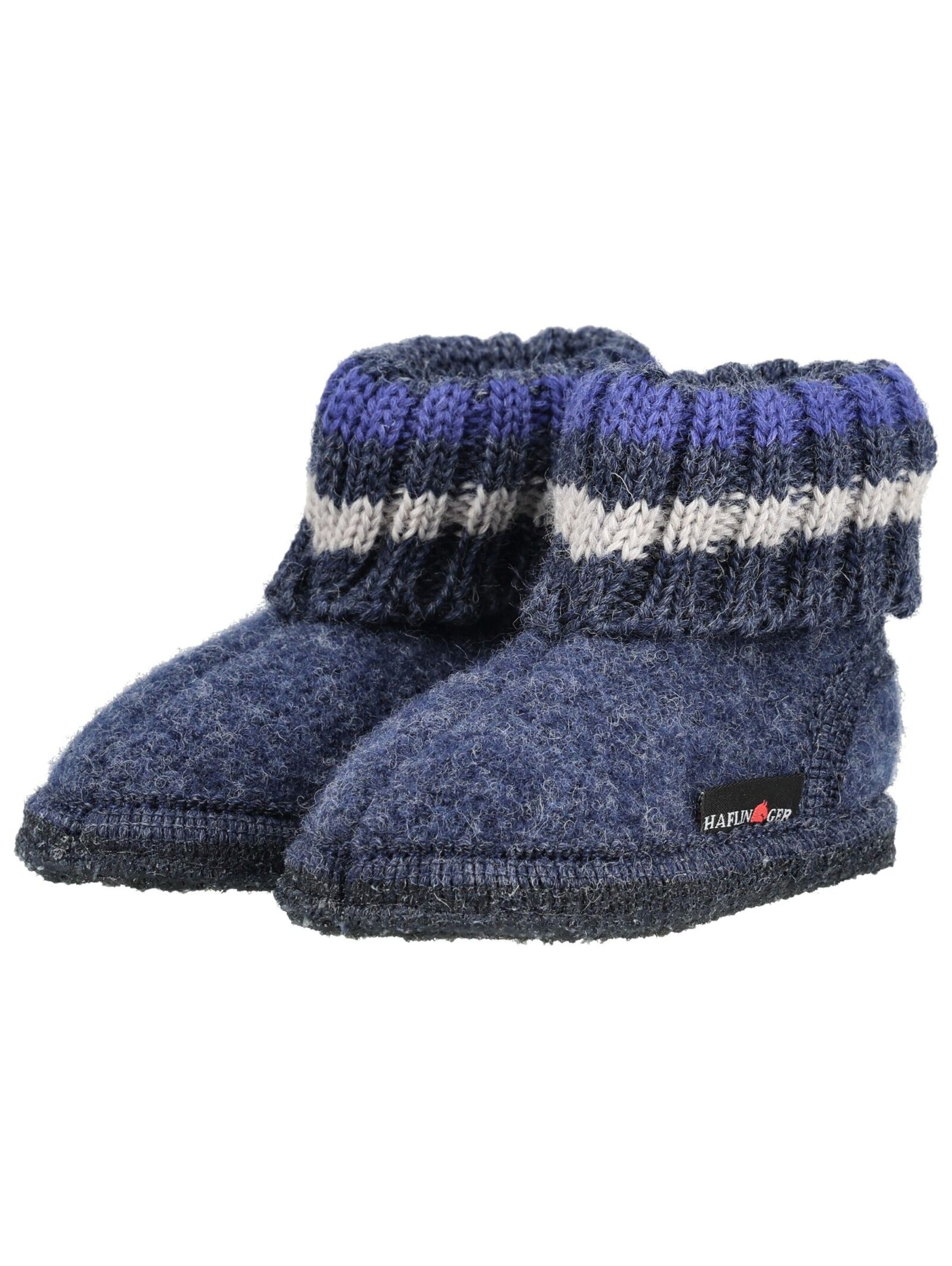 HAFLINGER Huisschoenen in Blauw