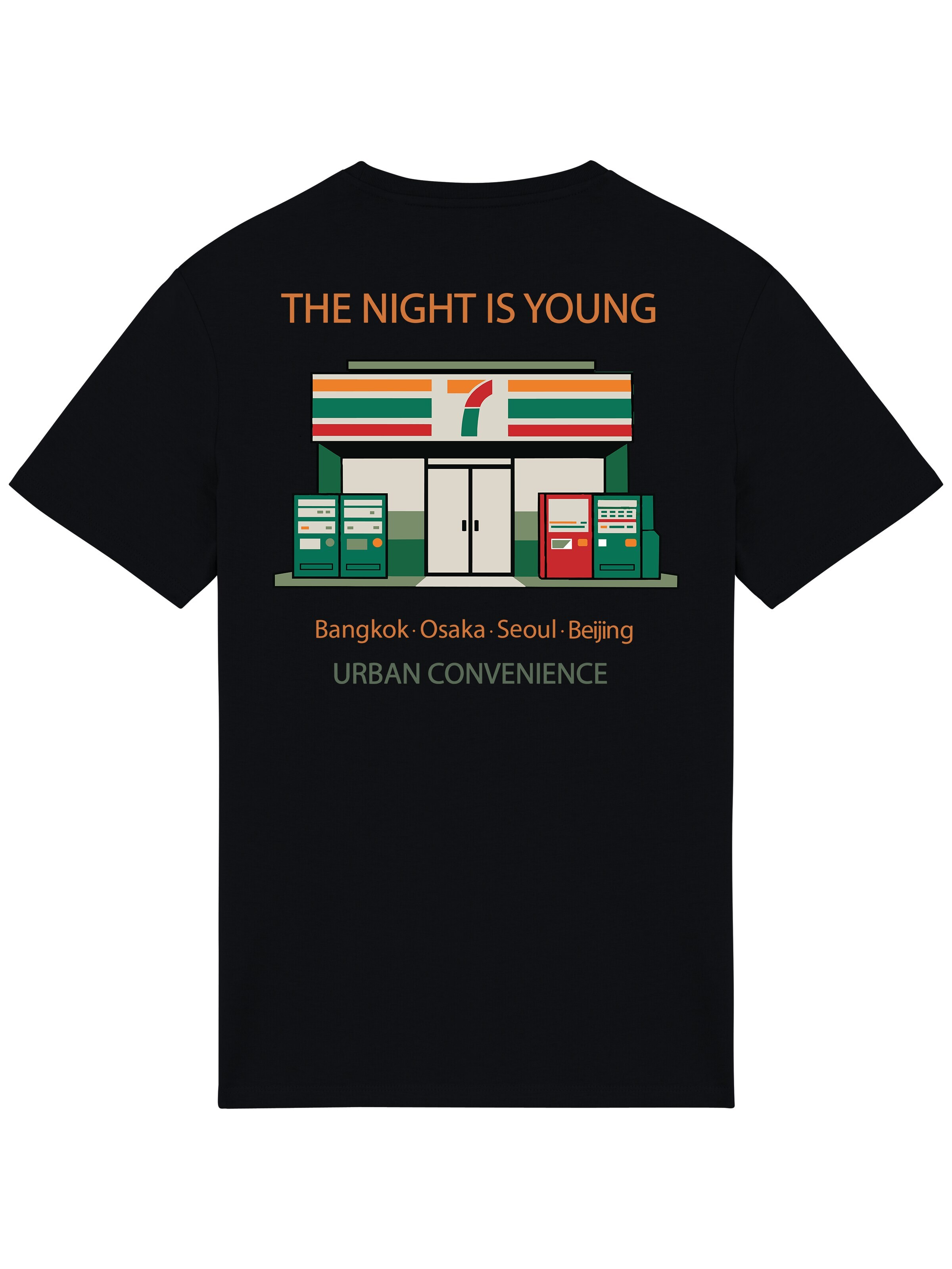 RoamLikeSummer Shirt 'The Night Is Young' in Black