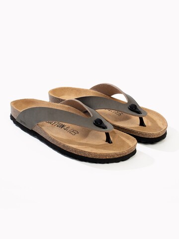 Bayton Teenslippers 'Lucca' in Grijs