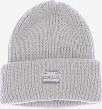 Pier One Hat & Cap in One size in Grey: front