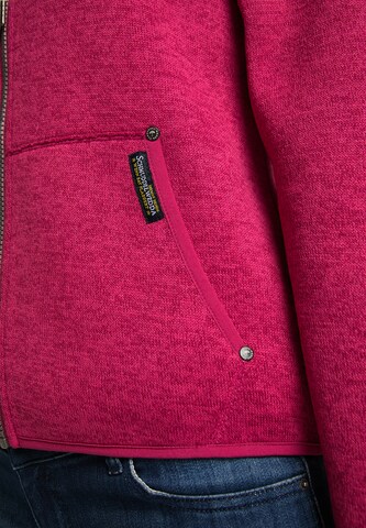 Schmuddelwedda Fleece jas in Roze