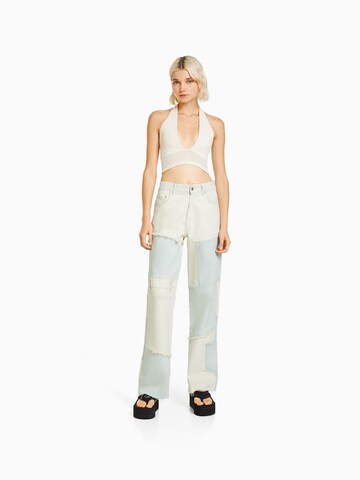 Bershka Loosefit Jeans in Blau