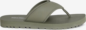 Calvin Klein Jeans Teenslippers in Groen