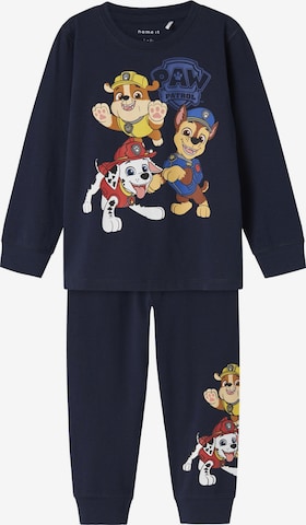 mėlyna NAME IT Miego kostiumas 'NMMARLO PAWPATROL': priekis