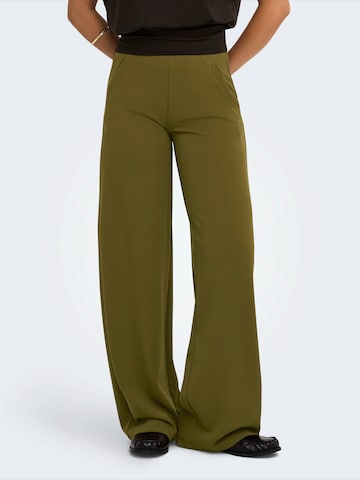 JDY Wide leg Pants 'JDYLOUISVILLE CATIA' in Green: front