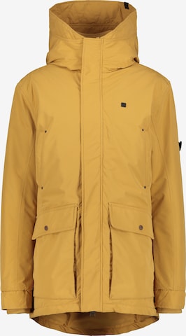 Alife and Kickin Winter Parka 'Ron' in Yellow: front