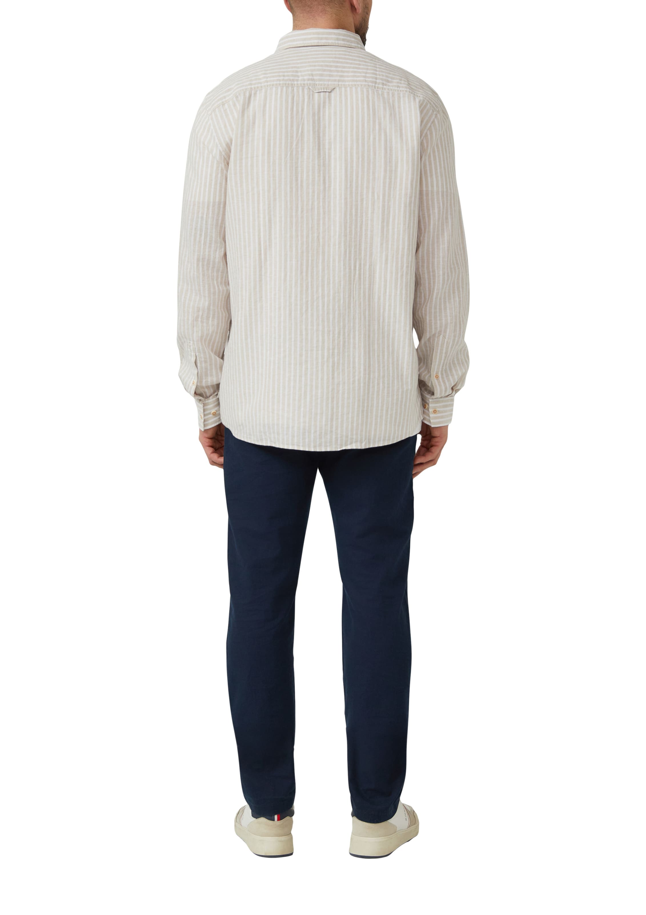 s.Oliver Regular fit Button Up Shirt in Beige