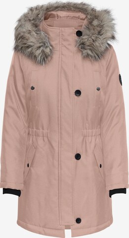 Only Petite Winter Parka 'Iris' in Pink: front