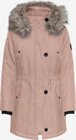 Only Petite Winter Parka 'Iris' in Pink: front