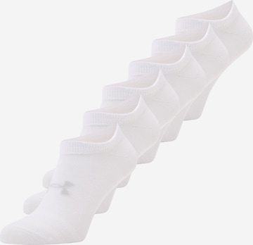 UNDER ARMOUR Športové ponožky 'Essential' - biela: predná strana