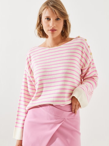 Bianco Lucci Πουλόβερ σε μπεζ: μπροστά