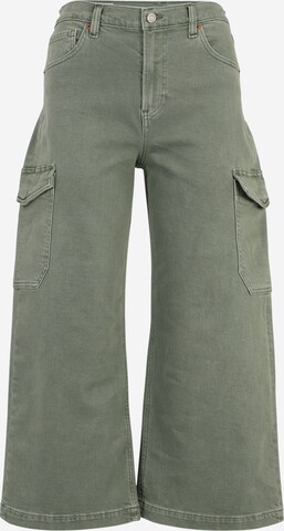 Gap Petite - regular Pantalón vaquero cargo en verde: frente