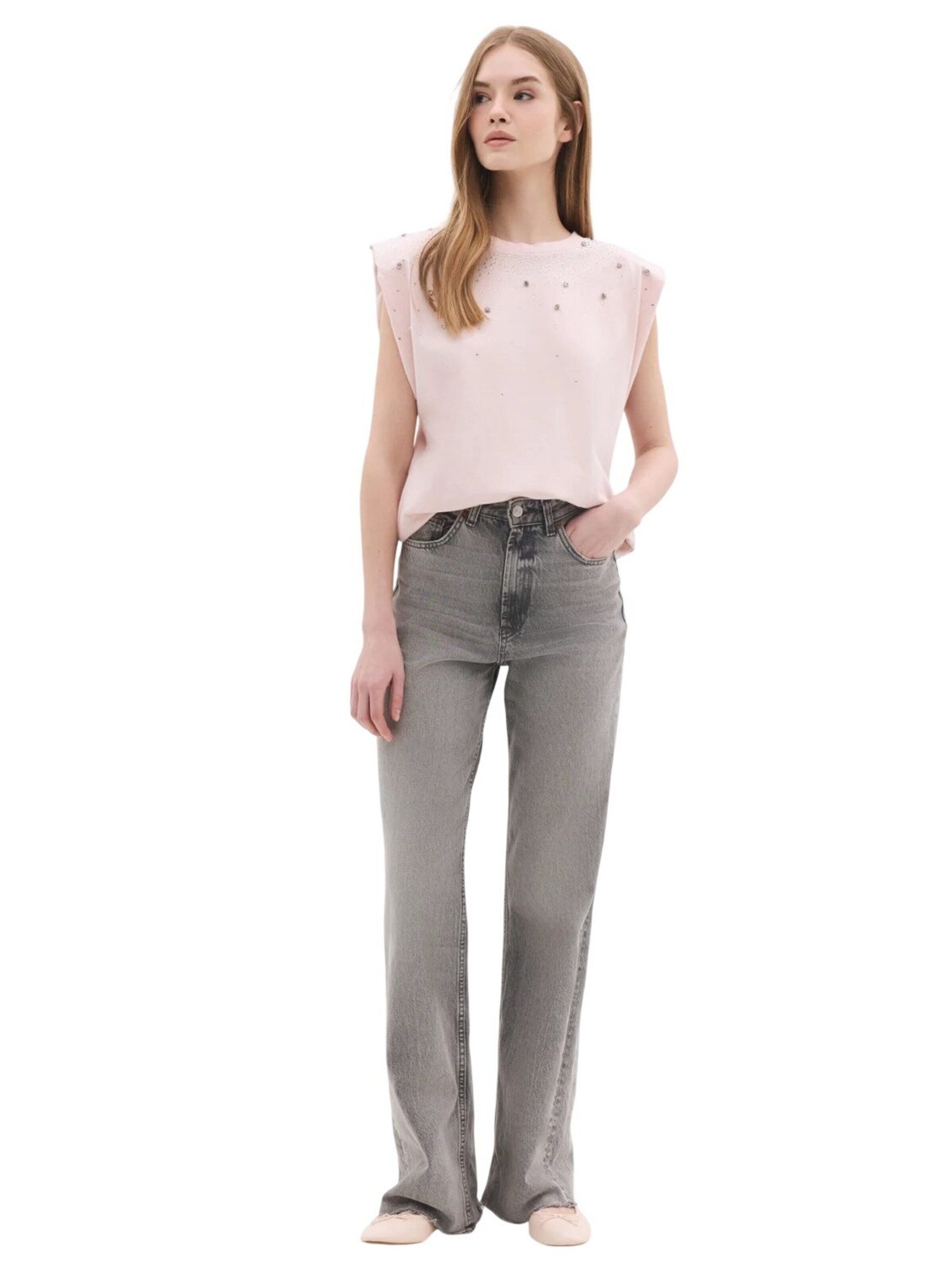 No Matter What Shirt in Roze: voorkant