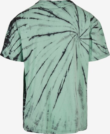 Urban Classics Shirt 'Boxy Tye Dye' in Green