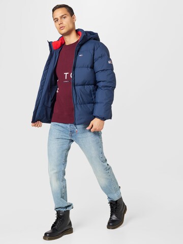 Tommy Jeans Vinterjakke i blå