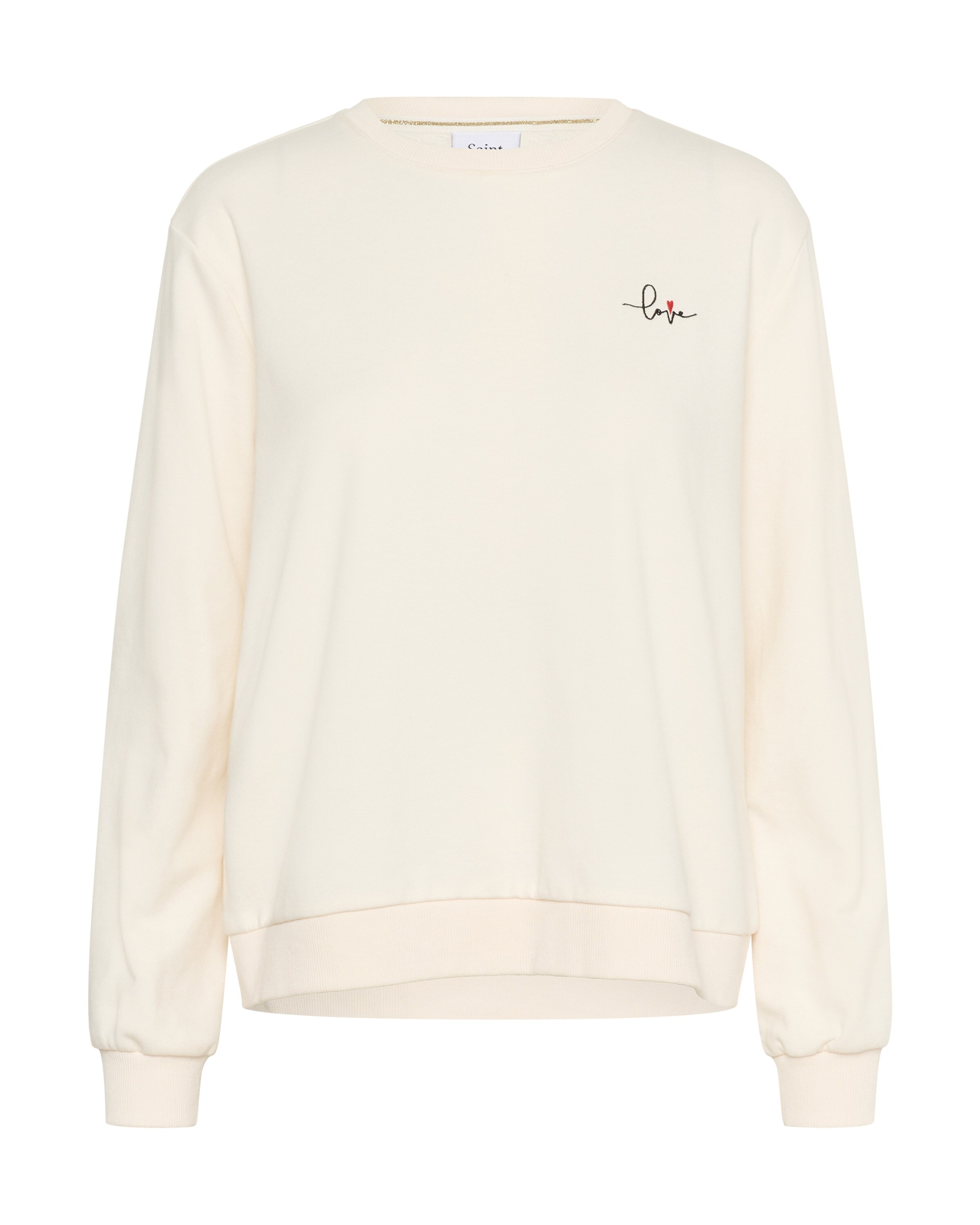 SAINT TROPEZ Sweatshirt 'JettiSZ' i hvid: forside