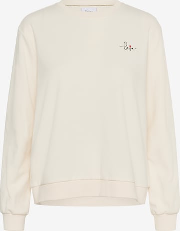 SAINT TROPEZ Sweatshirt 'JettiSZ' in White: front